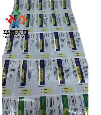 Etichette di imballaggio impermeabili per flaconcini da 10 ml